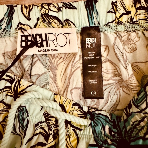 BeachRiot Rayon Floral Patterned Pants - Picture 5 of 7